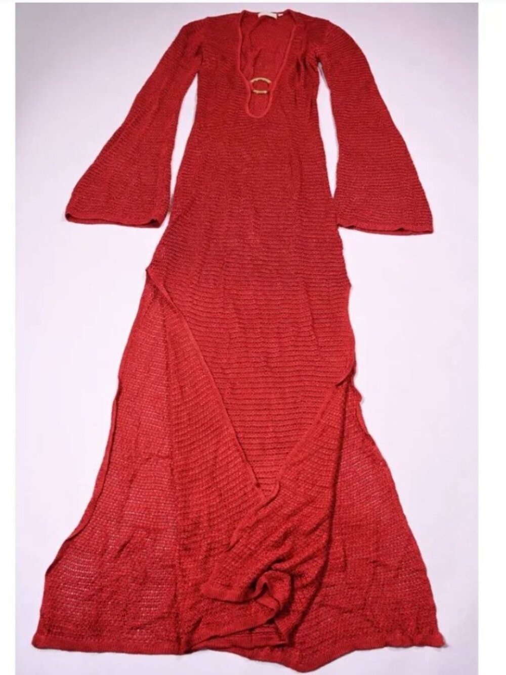 MONDAY Swimwear Montego Dress in Chili Pepper Lace Crochet - Picture 2 of 5